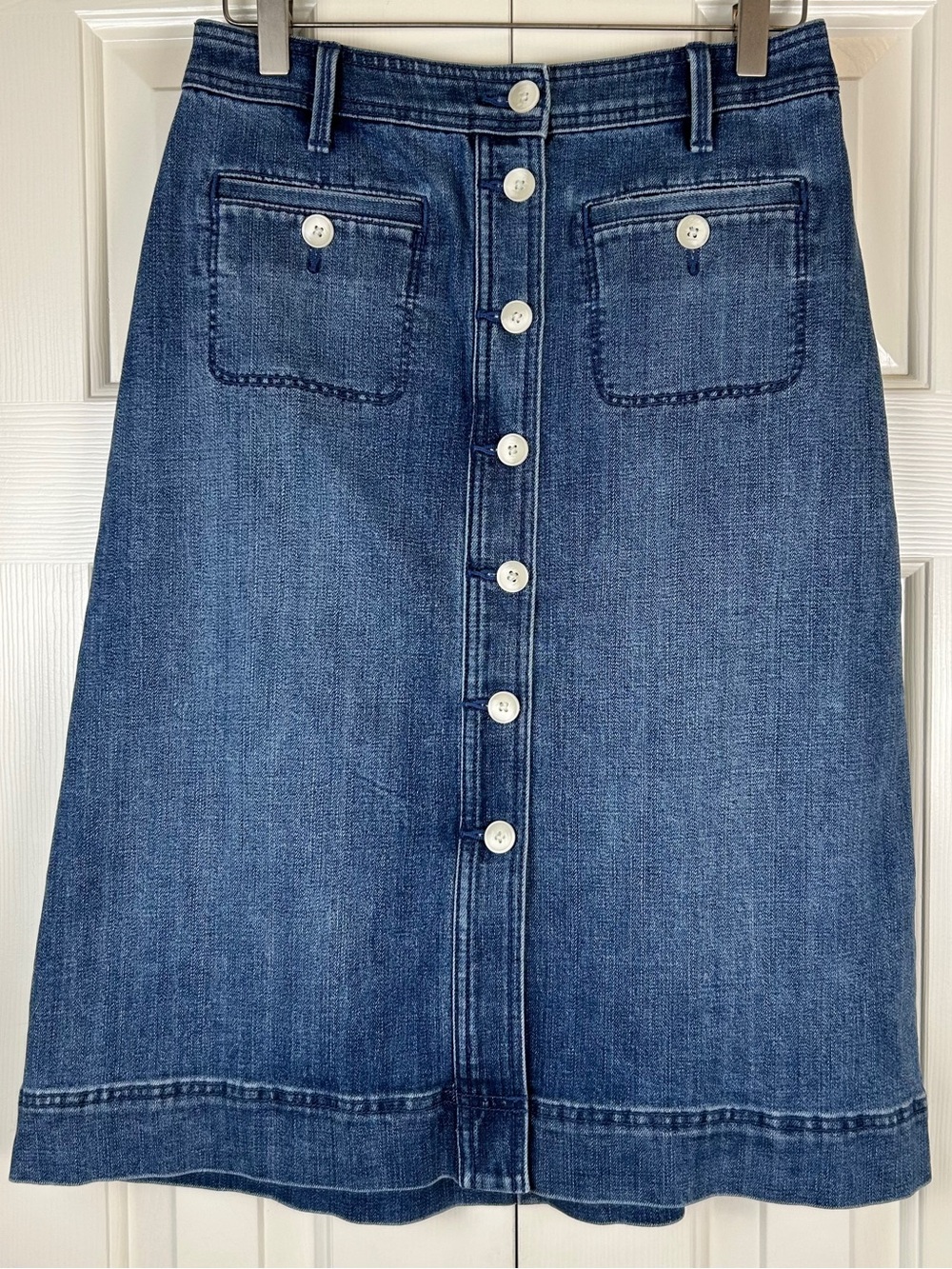 Talbots Denim Midi Skirt